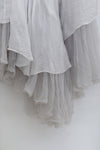 Marc Le Bihan Knitted Frill Tulle Dress Collection Two-layer Tulle French Handmade MLB-2104-BC GLACIER Glacier 2104